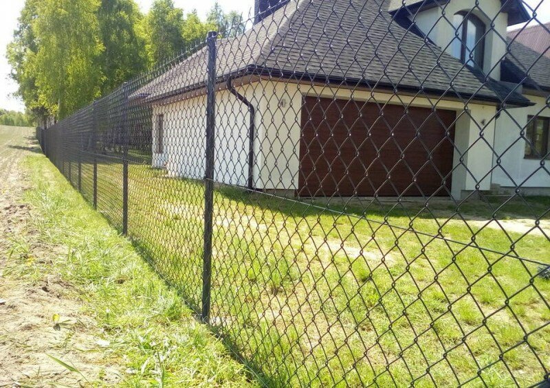 Забор сетка коричневый